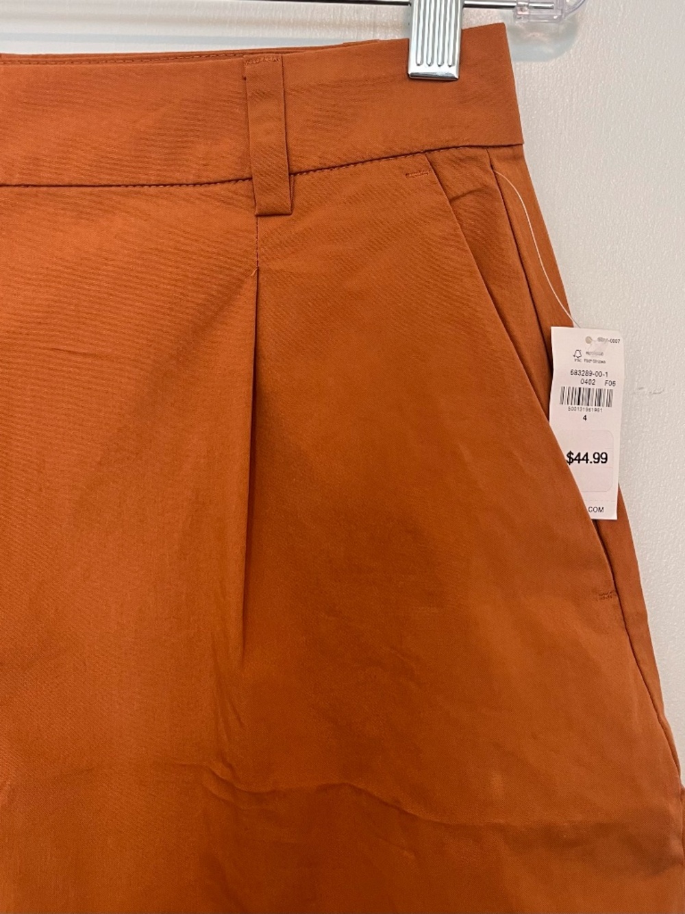 Old Navy Extra High-Waisted Poplin Taylor Wide-Leg Trouser Bronze Sz 4 NWT